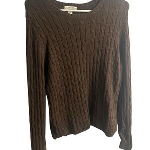 St. John’s Bay Brown Cable Knit Sweater